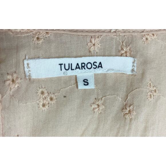 TULAROSA Ellianna Cream Eyelet Lace Tiered Cotton Maxi Prairie Dress US SMALL - Picture 16 of 16